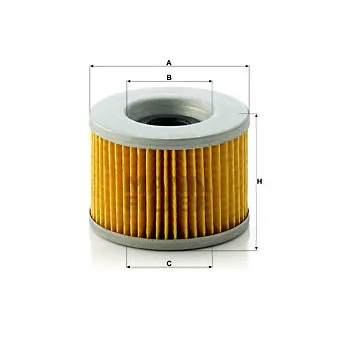 Filtre à huile MANN-FILTER MH 813 x pour HONDA CB (CB 550 - ) CB 750 C - 77cv