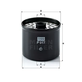 Filtre à carburant MANN-FILTER OEM yo1109101