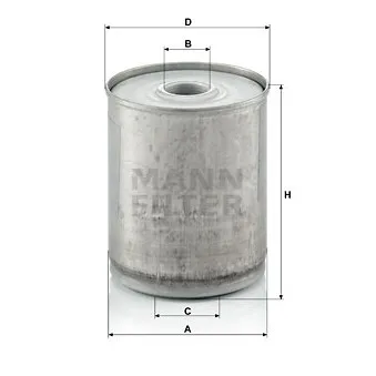 Filtre à carburant MANN-FILTER P 939 x pour RENAULT TRUCKS TB TB 191/T - 141cv