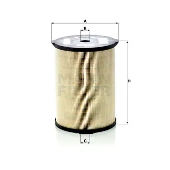 Filtre à huile MANN-FILTER PFU 19 226 x pour MERCEDES-BENZ ACTROS 2546 LS - 456cv