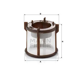 Filtre à carburant MANN-FILTER PU 50 x pour MAN TGA 32,310 - 310cv