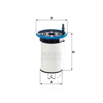 Filtre à carburant MANN-FILTER [PU 7005]
