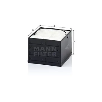 Filtre à carburant MANN-FILTER PU 88 pour MAN TGM 26,340 - 340cv