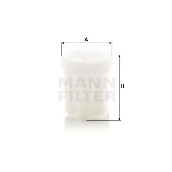 Filtre d'urée MANN-FILTER U 1003 (10) pour MAN TGX 26,360 - 360cv