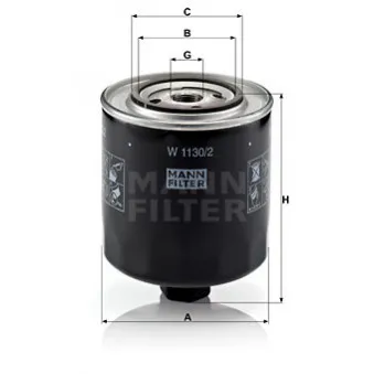 Filtre à huile MANN-FILTER OEM V10-0323