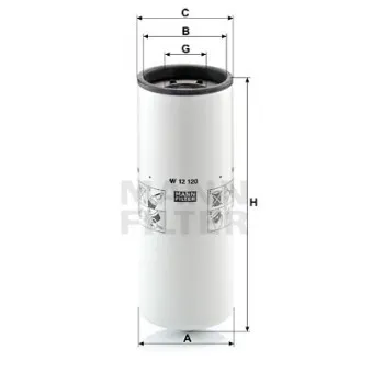 MANN-FILTER W 12 120 - Filtre à huile