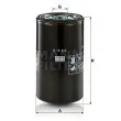 Filtre, système hydraulique de travail MANN-FILTER [W 13 010]
