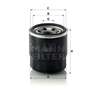 Filtre à huile MANN-FILTER OEM V24-0018
