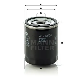 Filtre à huile MANN-FILTER OEM V10-0319