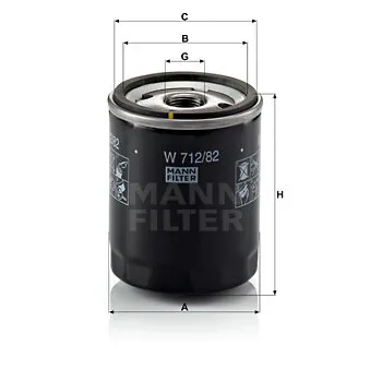 Filtre à huile MANN-FILTER OEM ADF122107