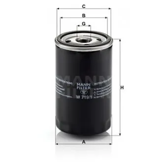 Filtre à huile MANN-FILTER OEM LF3310