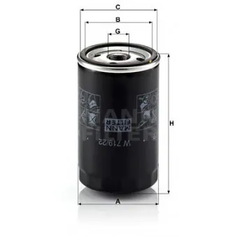 Filtre à huile MANN-FILTER OEM QFL0001
