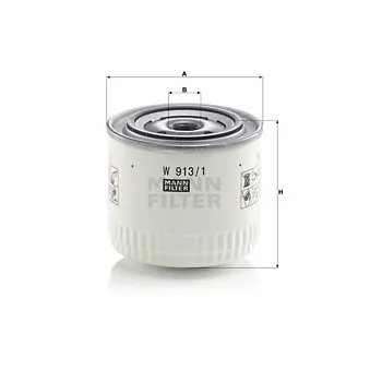 Filtre à huile MANN-FILTER OEM W21ES01640