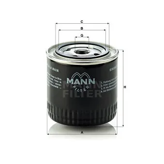 Filtre à huile MANN-FILTER OEM 1109c0