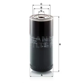 Filtre hydraulique, boîte automatique MANN-FILTER W 962/15 pour DEUTZ-FAHR DX 3,10 - 46cv