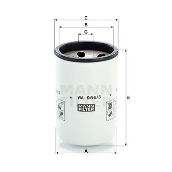 MANN-FILTER WA 956/3 - Filtre de liquide de refroidissement