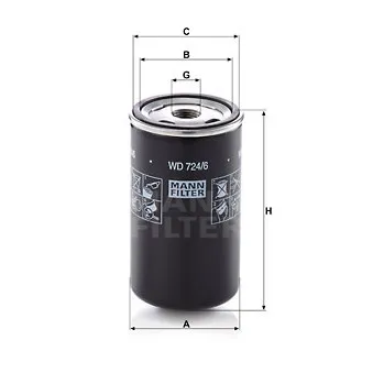 Filtre hydraulique, boîte automatique MANN-FILTER OEM 0009830628