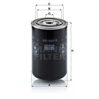 MANN-FILTER WD 940/19 - Filtre à huile