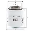 MANN-FILTER WH 10 007 - Filtre, système hydraulique de travail
