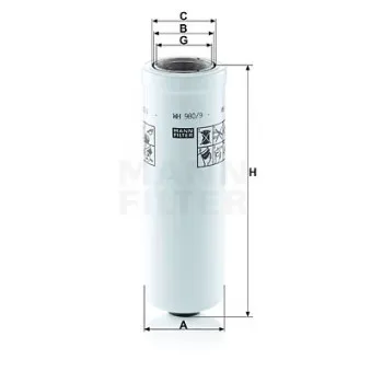 Filtre hydraulique, boîte automatique MANN-FILTER OEM 1850336