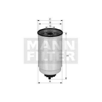 Filtre à carburant MANN-FILTER WK 10 017 x pour DAF LF 55 FA 55,250 - 250cv