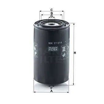 Filtre à carburant MANN-FILTER WK 11 014