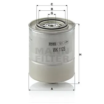 Filtre à carburant MANN-FILTER WK 1123