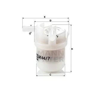 Filtre à carburant MANN-FILTER OEM 16900SR3004
