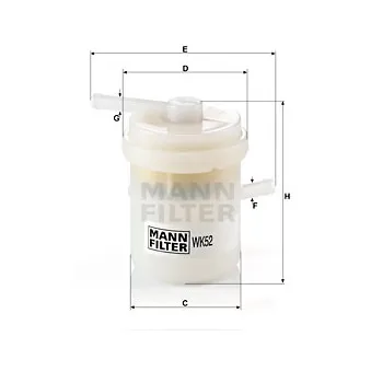 Filtre à carburant MANN-FILTER OEM 15410A78B00