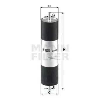 Filtre à carburant MANN-FILTER OEM BSG 90-130-022