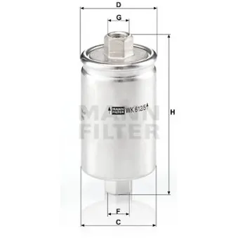 Filtre à carburant MANN-FILTER OEM 21120111701001