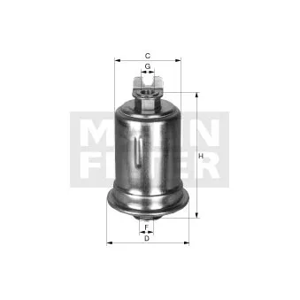 Filtre à carburant MANN-FILTER OEM 2330019425