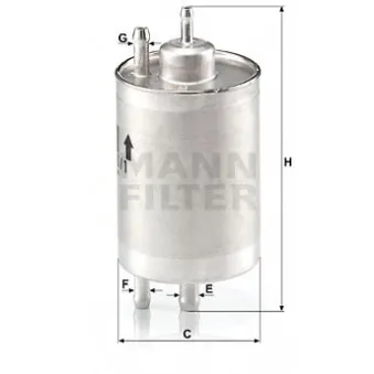 Filtre à carburant MANN-FILTER OEM BSG 60-130-009