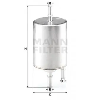 Filtre à carburant MANN-FILTER [WK 720/4]