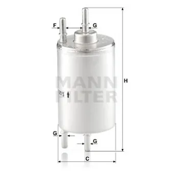 Filtre à carburant MANN-FILTER OEM 8E0201511J