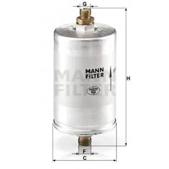 MANN-FILTER WK 726/2 - Filtre à carburant