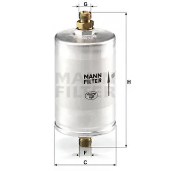 Filtre à carburant MANN-FILTER OEM 92811025305