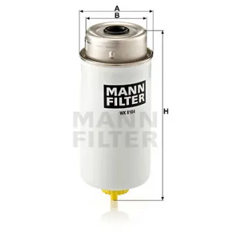 Filtre à carburant MANN-FILTER WK 8104