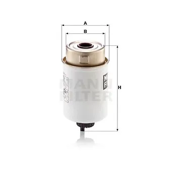 Filtre à carburant MANN-FILTER WK 8108 pour JOHN DEERE Series 6020 6020 SE, 6120 - 75cv