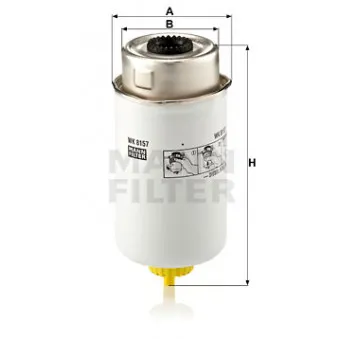 Filtre à carburant MANN-FILTER OEM 4537951