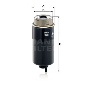 Filtre à carburant MANN-FILTER WK 8160