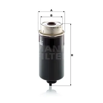 Filtre à carburant MANN-FILTER WK 8161 pour JOHN DEERE Series 6 6530 - 120cv