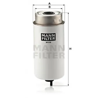 Filtre à carburant MANN-FILTER WK 8168 pour DEUTZ-FAHR AGROTRON X 720 - 250cv