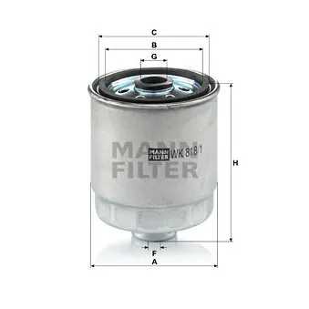 Filtre à carburant MANN-FILTER OEM 3192217400