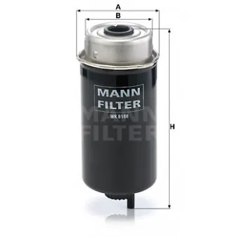 Filtre à carburant MANN-FILTER WK 8188 pour JOHN DEERE Series 6 6150M - 150cv