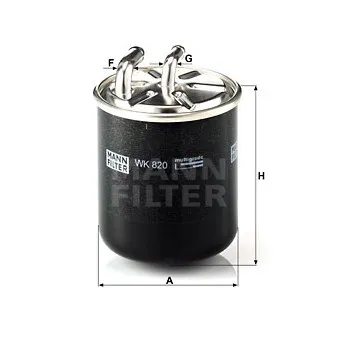 Filtre à carburant MANN-FILTER OEM FF1173