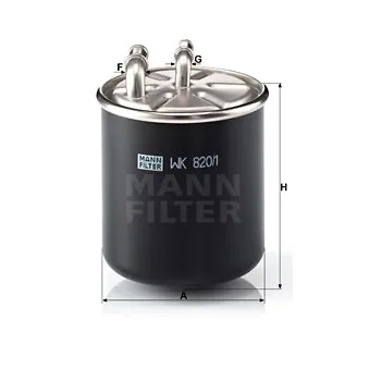 Filtre à carburant MANN-FILTER [WK 820/1]