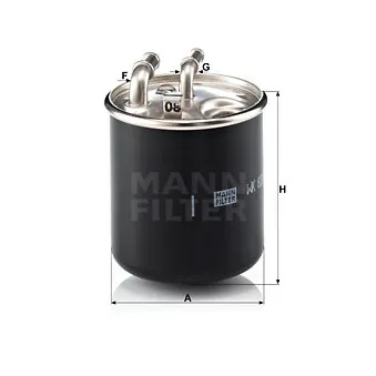MANN-FILTER WK 820/2 x - Filtre à carburant