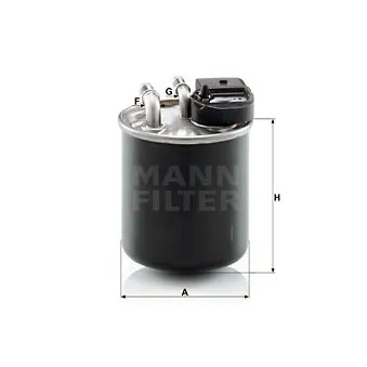 Filtre à carburant MANN-FILTER OEM A6510903252