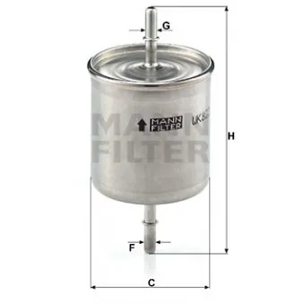 Filtre à carburant MANN-FILTER OEM ADF122311